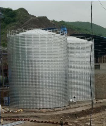 红寺堡粮食钢板仓的安装全过程不用热焊接